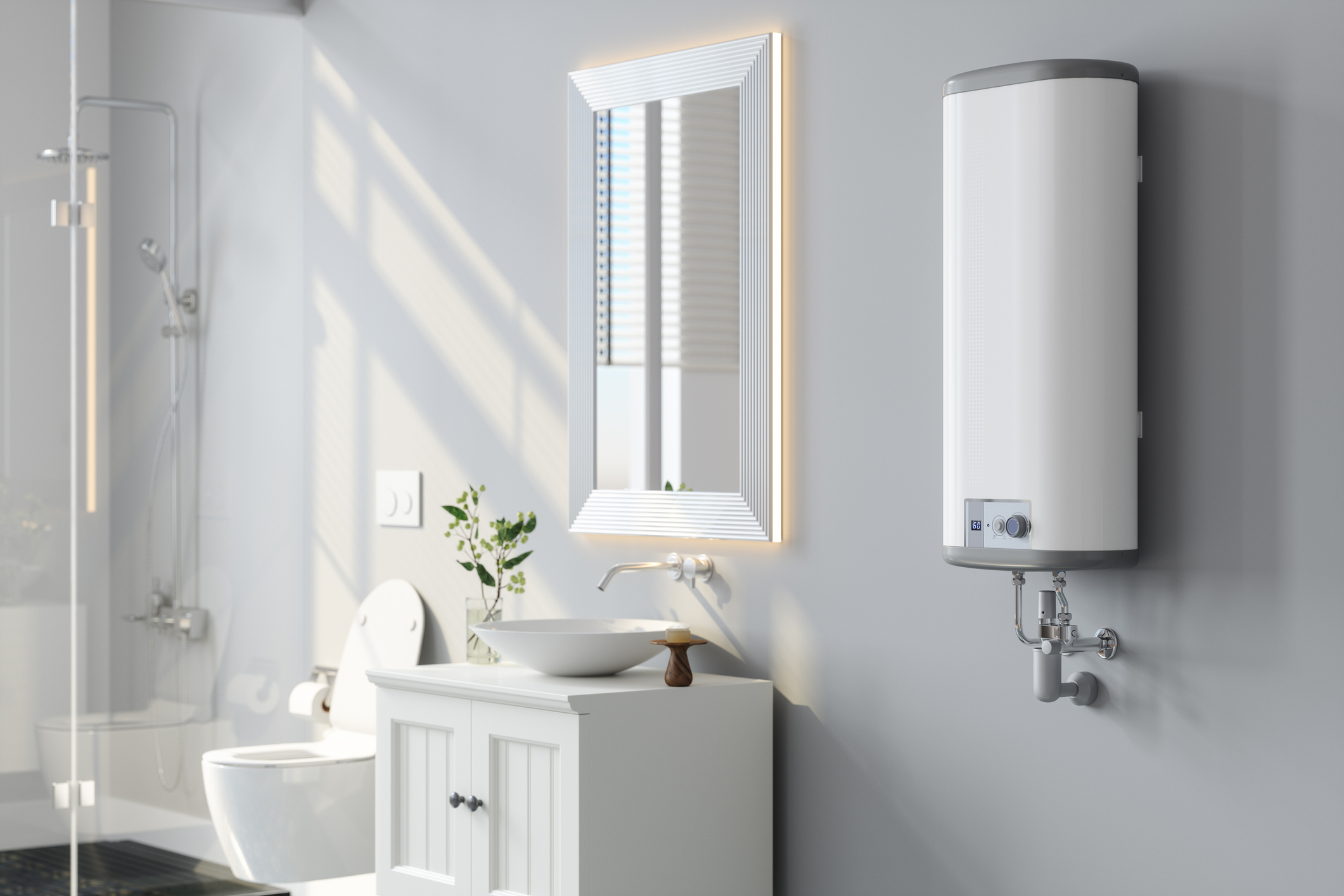 Electric Water Heaters in Bathroom Plumbing 